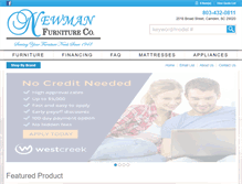 Tablet Screenshot of newmanfurnitureco.com